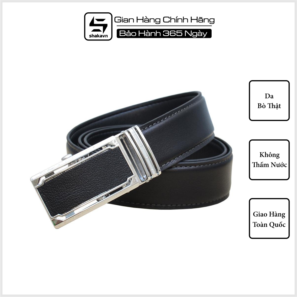 Thắt lưng nam da bò thời trang shakavn sk509
