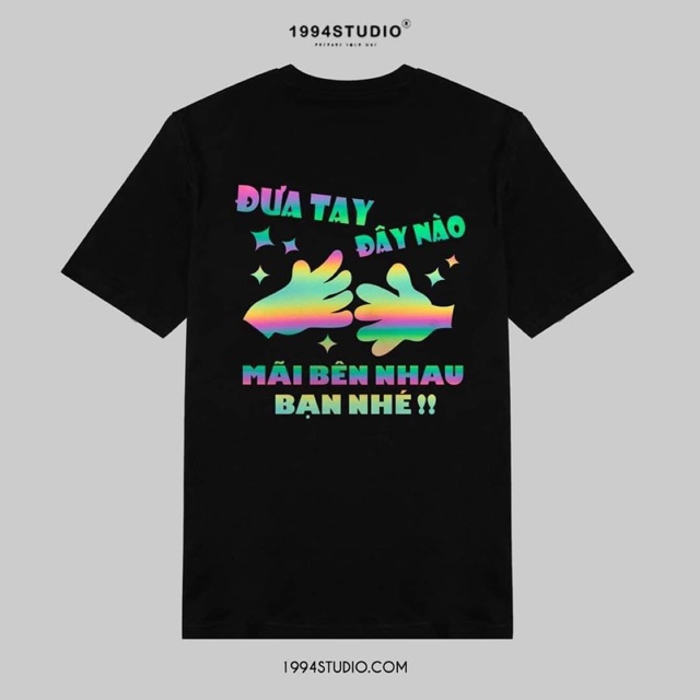 Áo phông phản quang bảy màu Mãi bên nhau bạn nhé, sét bộ quần áo nam nữ, sét bộ mặc ở nhà, sét áo quần ống rộng, sét áo thun quần kaki, sét quần đùi V, áo đôi nam nữ đẹp - LEEDA