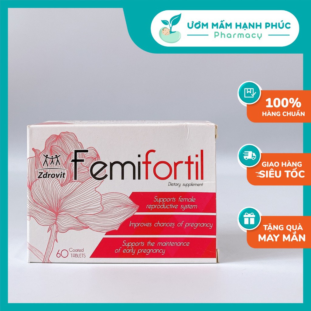 Femifortil [] tăng thụ thai, hỗ trợ vô sinh - hiếm muộn, tăng thụ thai tự nhiên