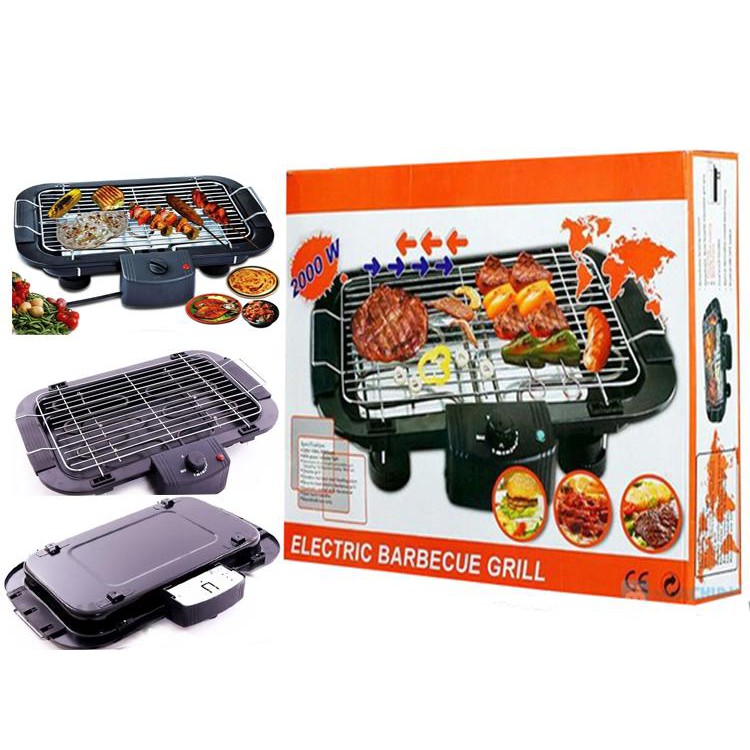 [HCM]Bếp Nướng Điện Cao Cấp Không Khói Electric Barbecue Grill 2000W An Toàn Chống Giật5 Mức Điều Chỉnh Nhiệt.Bảo Hành 12 Tháng.