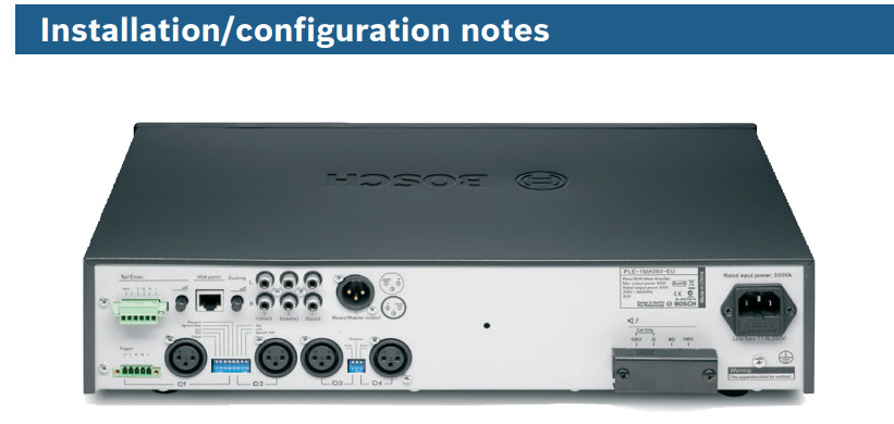 Ple-1ma120-eu - 120 watt mixer amplifier