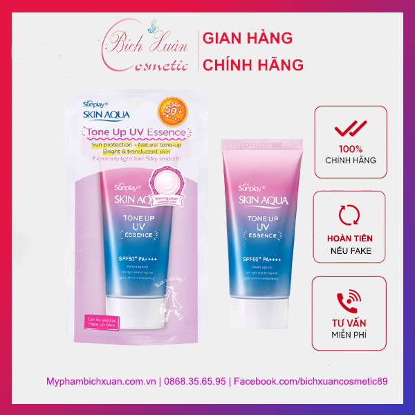 Kem chống nắng Sunplay Skin Aqua Tone Up UV SPF50 - Chứa tinh chất hiệu chỉnh sắc da