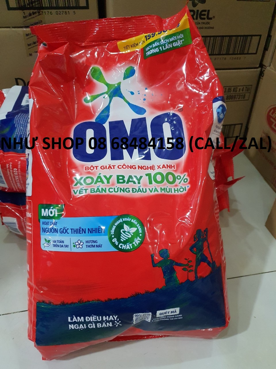 Bột Giặt OMO Sạch Bẩn Khử Mùi Công Nghệ Giặt Xanh 5.7Kg