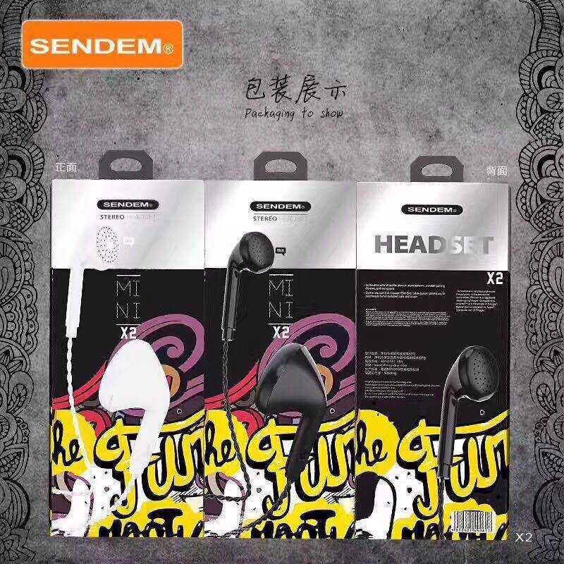 Tai nghe liền dây sendem x2