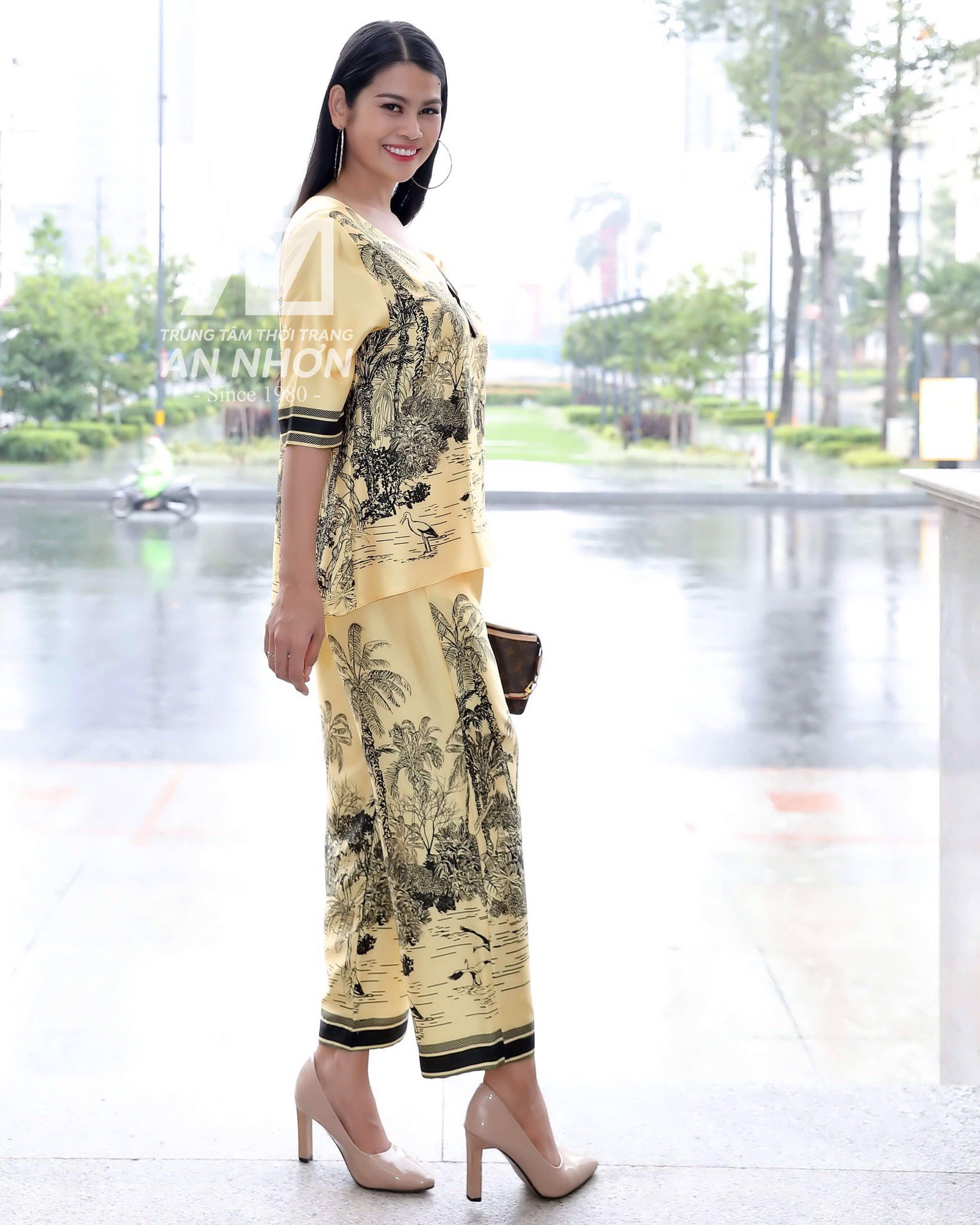 Set bộ trung niên lụa pháp 79 - thời trang trung niên an nhơn
