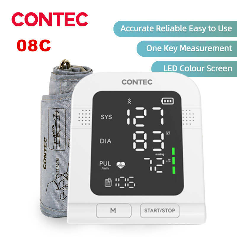 CONTEC08C Portable Automatic Digital Blood Pressure Monitor BP Monitor