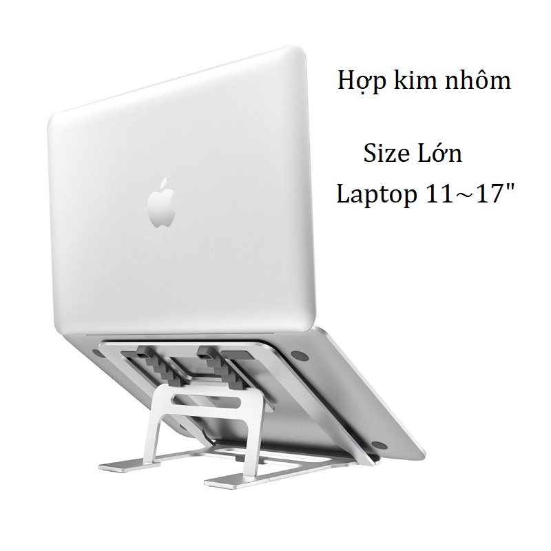 Giá đỡ laptop nhôm tản nhiệt có thể gấp gọn kích thước lớn SH004