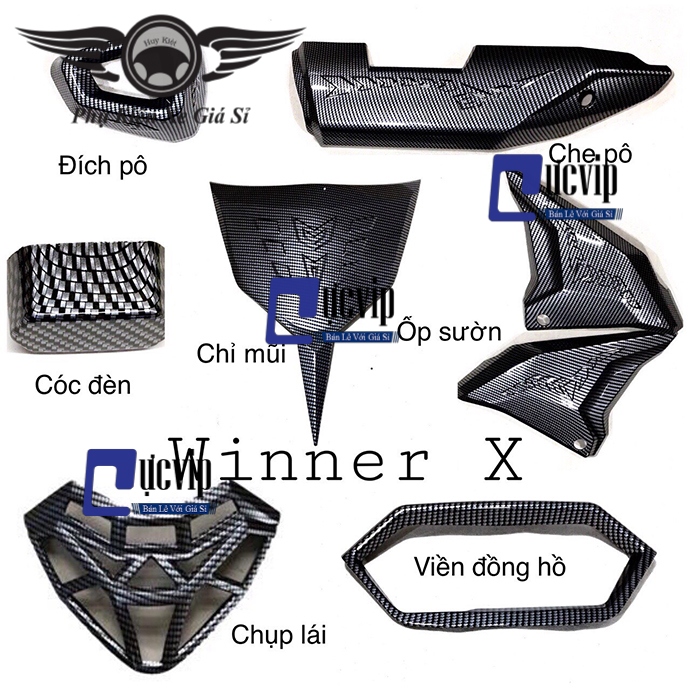 Combo 7 món carbon cho xe winner x ms1792