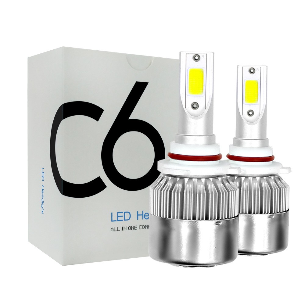 Cặp 2 bóng đèn led c6 màu trắng 6000k đủ chân: h1, h3, h4, h7, h8/h9/h11, 9005/hb3, 9006/hb4, 9012, h13, 880