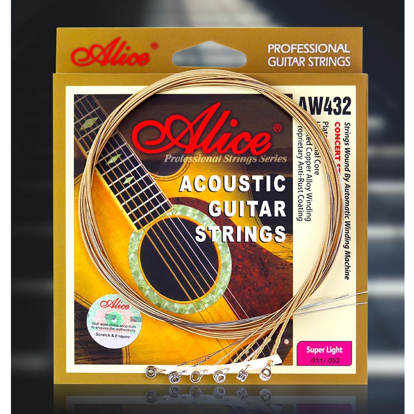 Dây đàn guitar Acoustic Alice AW432 chính hãng