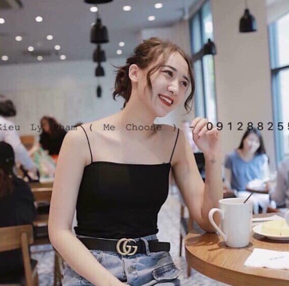 Áo 2 dây nữ Shynstores - áo ống 2 dây sợi bún vải tăm co giãn freeship
