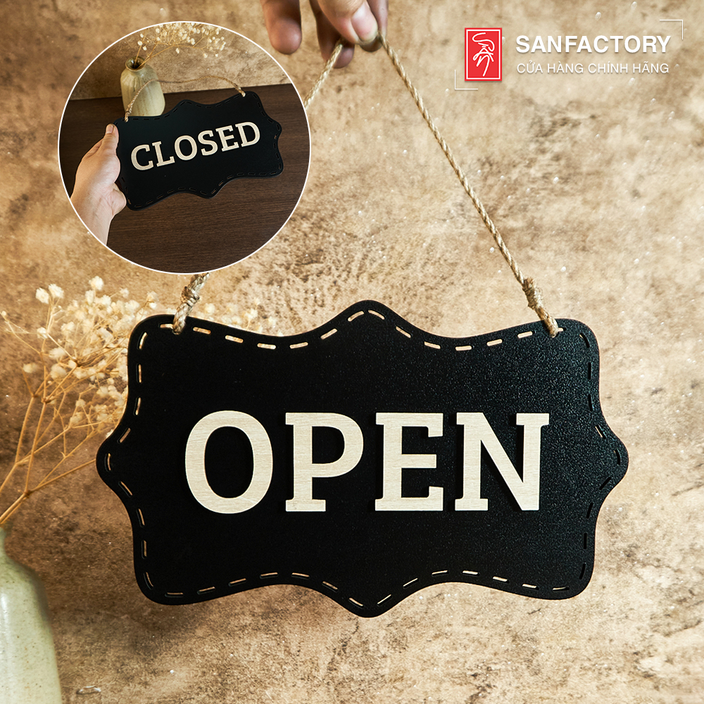 Bảng treo san-oc07: bảng open – closed 2 mặt