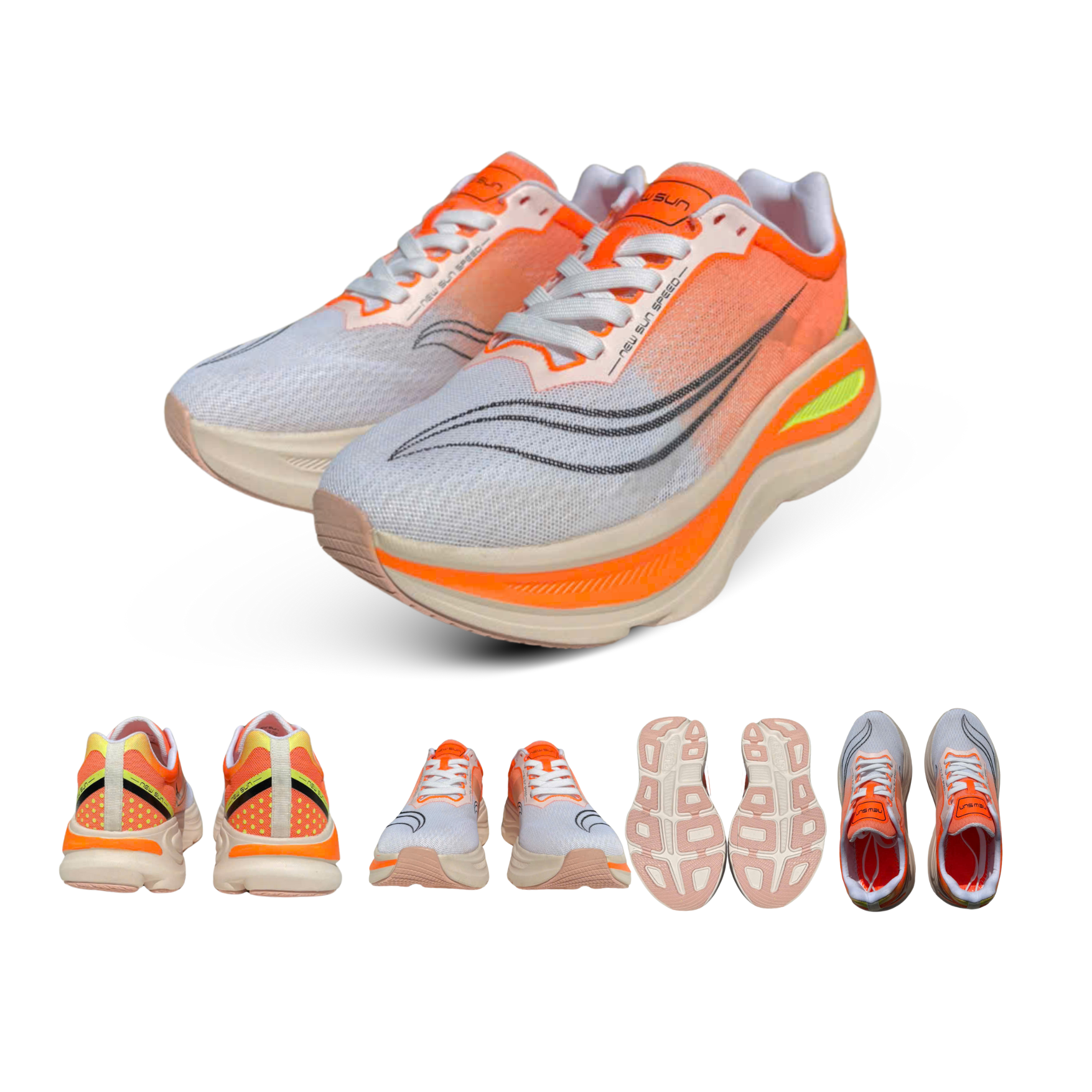 Men's Sports Shoes Aerobic Running Shoes Lightweight Eva Sole Green 021 Sneaker Sport Exercise Running Training Shoes - 3