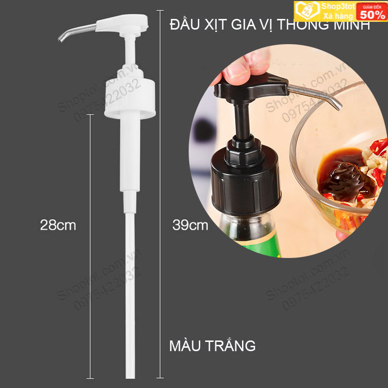 Đầu nắp xịt gia vị thông minh đa năng gắn chai lọ, xịt tương ơt, tương cà chua… (Hà Nội-hàng có sẵn)