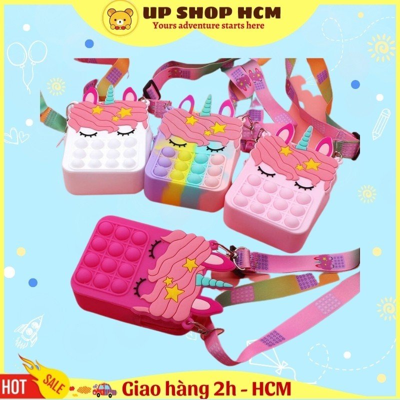 Pop it túi đeo Túi đeo chéo Pop ít phiên bản giải toả căng thẳng MINI cho bé gái