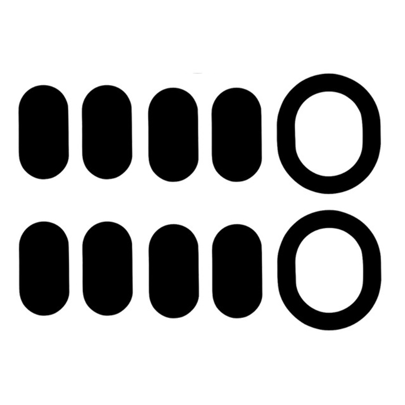2 Set miếng đệm dán chuột máy tính chống ma sát cho Logitech G102 Laser