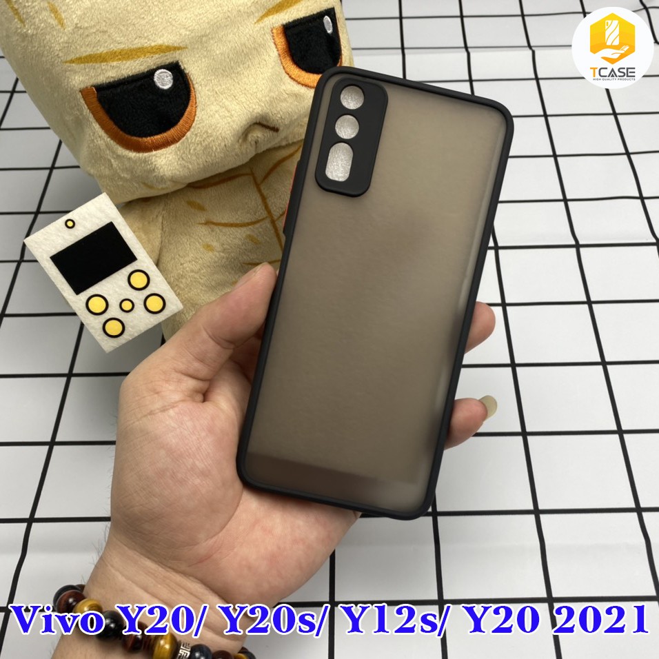 Ốp lưng Basic nhám chống sốc bảo vệ camera dành cho Vivo V23E, V23 5G, V20, Y1s, Y12s,Y15s, Y20, Y21, Y21s, Y33s, Y51, Y53s, Y72, Y73, V20, X70 Pro