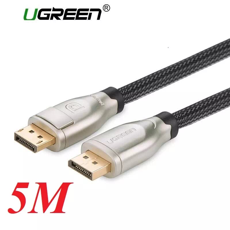 Ugreen 30122 5m màu đen cáp 2 đầu displayport v1.2 cao cấp hỗ trợ 4k*2k 60ghz dp107