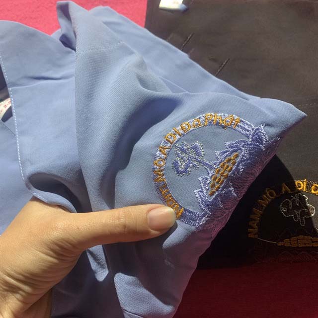Đồ lam đi chùa - bộ đi lễ chùa nữ # áo tràng # áo # nam nữ # vải lụa silk cực mát, mịn màn không nhắn at-silk