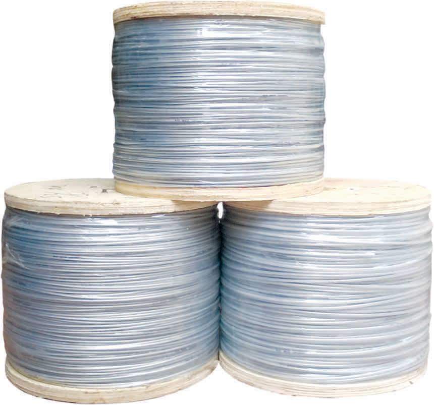 40m dây cáp bọc nhựa 3mm ( kèm 4 khóa cáp và 2 tăng đơ)