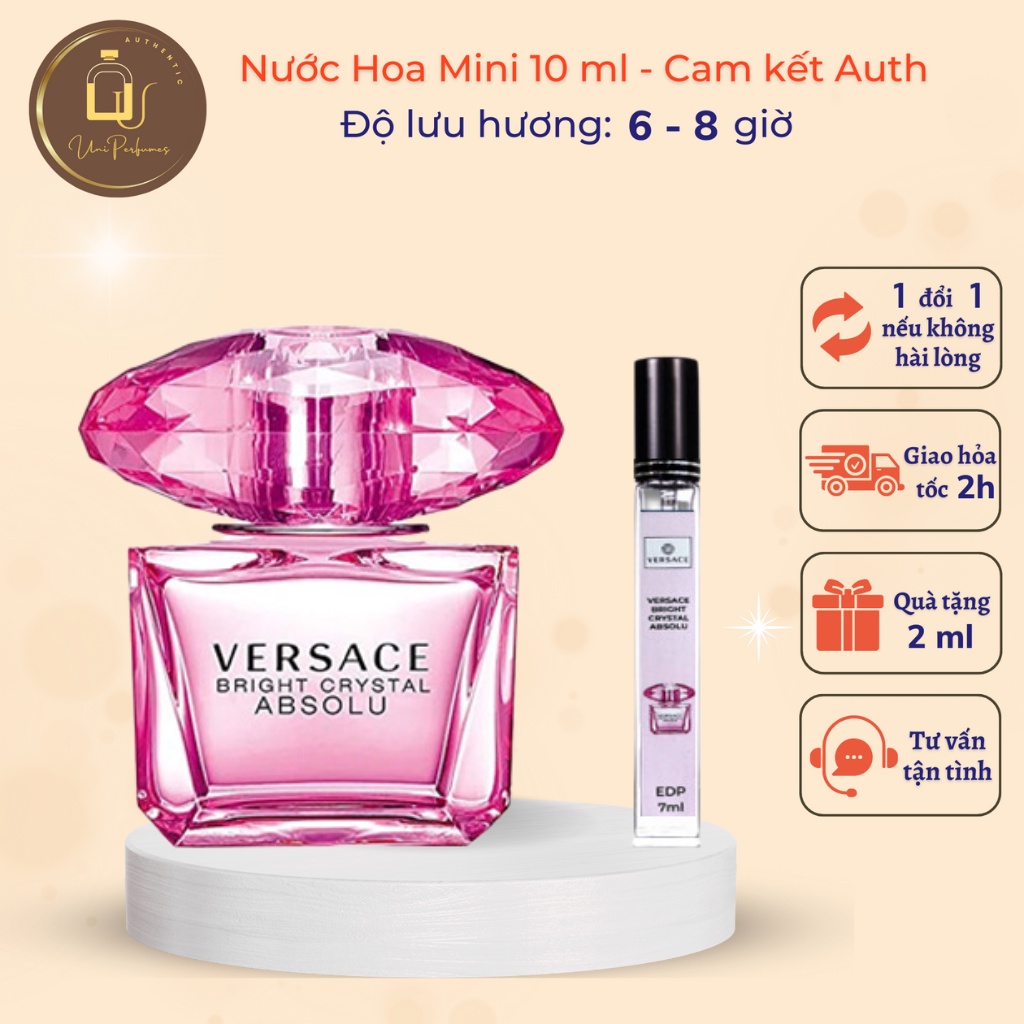 Nước hoa Versace Bright Crystal Absolu EDP 10ml cao cấp tinh tế