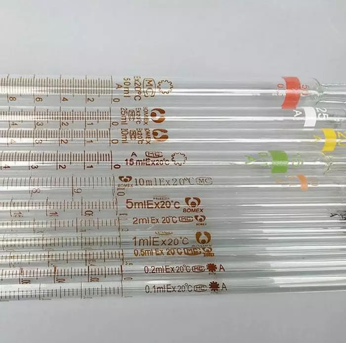 Pipet thủy tinh thẳng 25ml dài 30cm