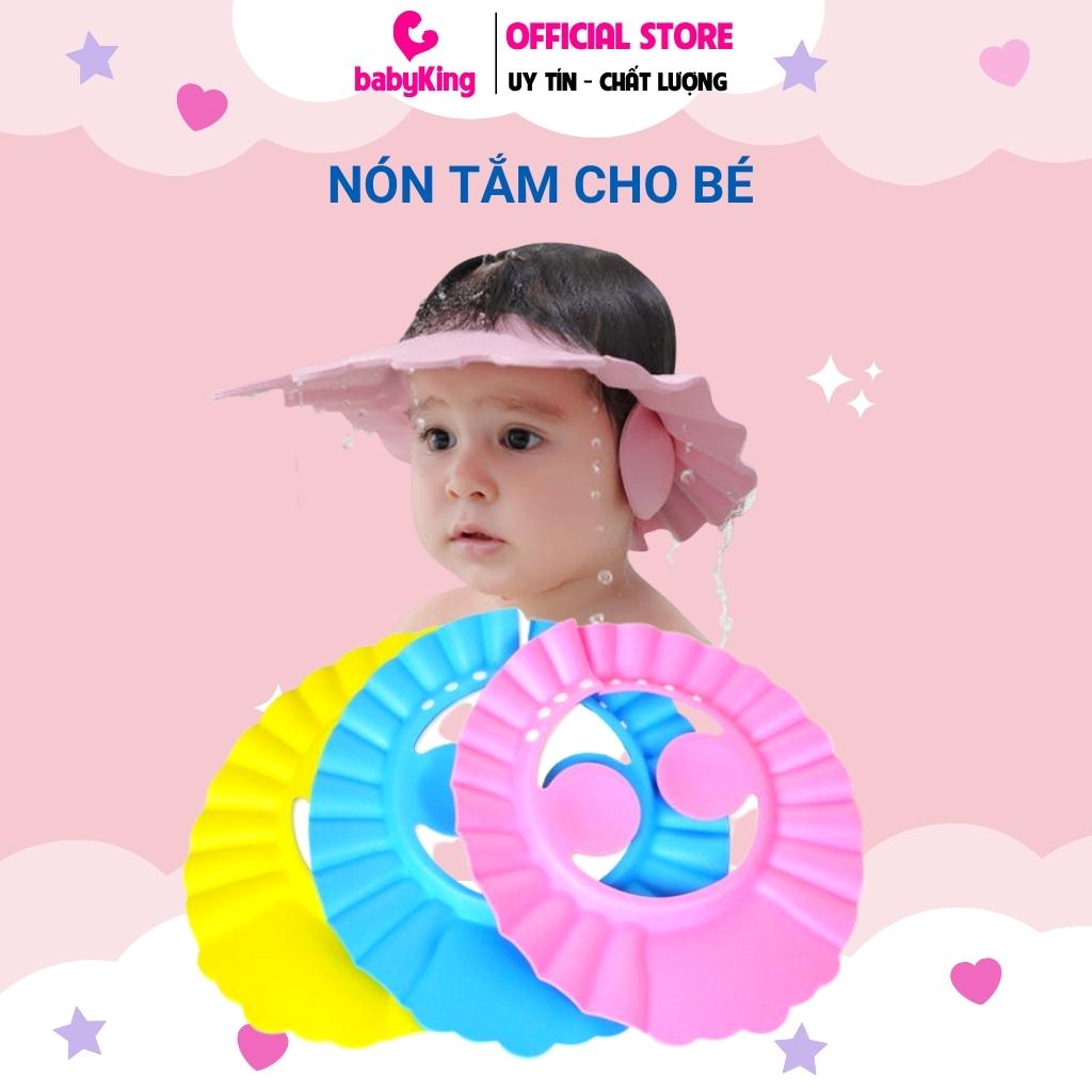 Mũ Tắm Gội Đầu Chắn Nước, Nón Tắm Có Bịt Tai Cho Bé