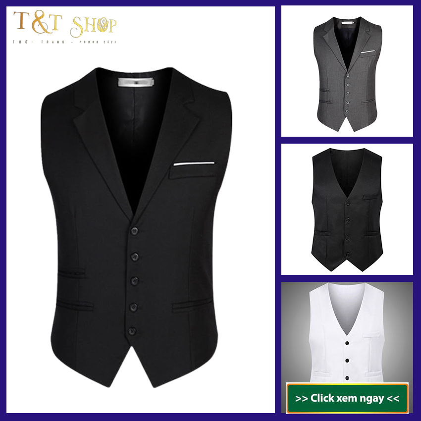 Áo Gile, Áo Gile nam N32 Hàng thiết kế sang trọng lịch lãm, thiết kế đai tôm sau lưng cách điệu, hàng đặt may tại xưởng.