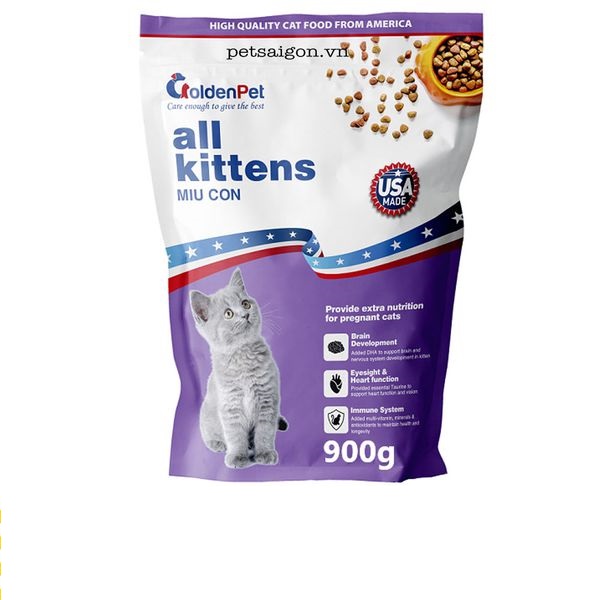 Thức ăn hạt dành cho mèo con - golden pet