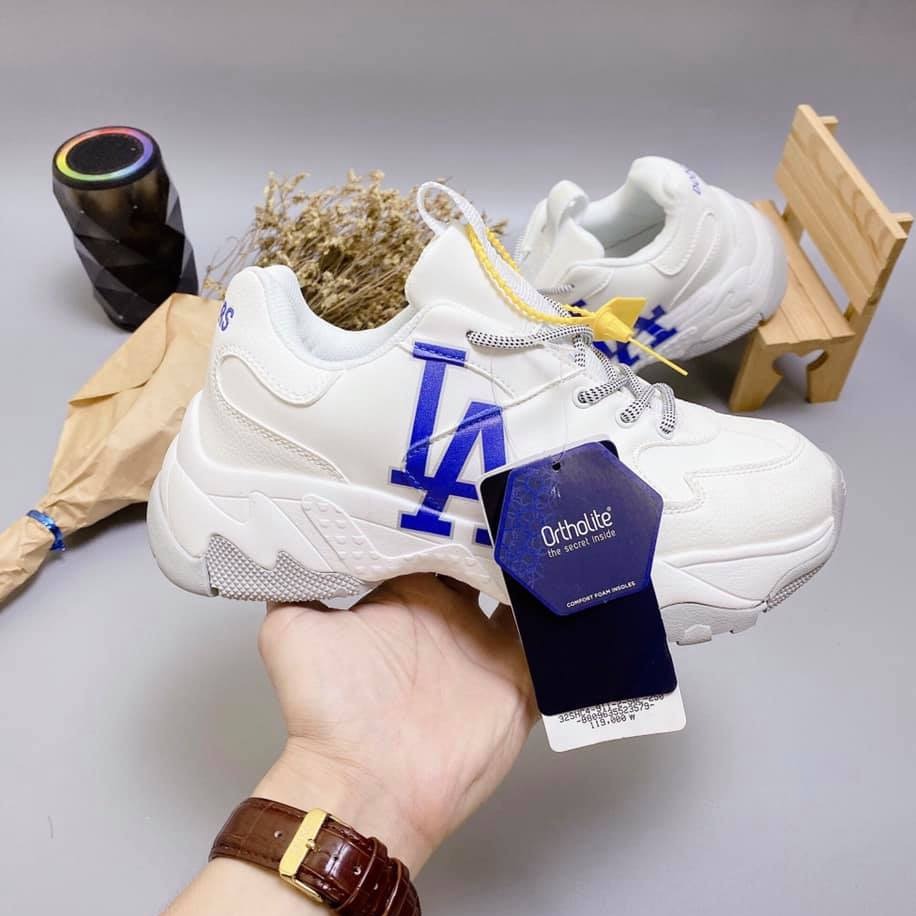 Giày sneaker unisex mlb bigball chunky vintagr lt la ,giầy nam nữ mlb chữ la