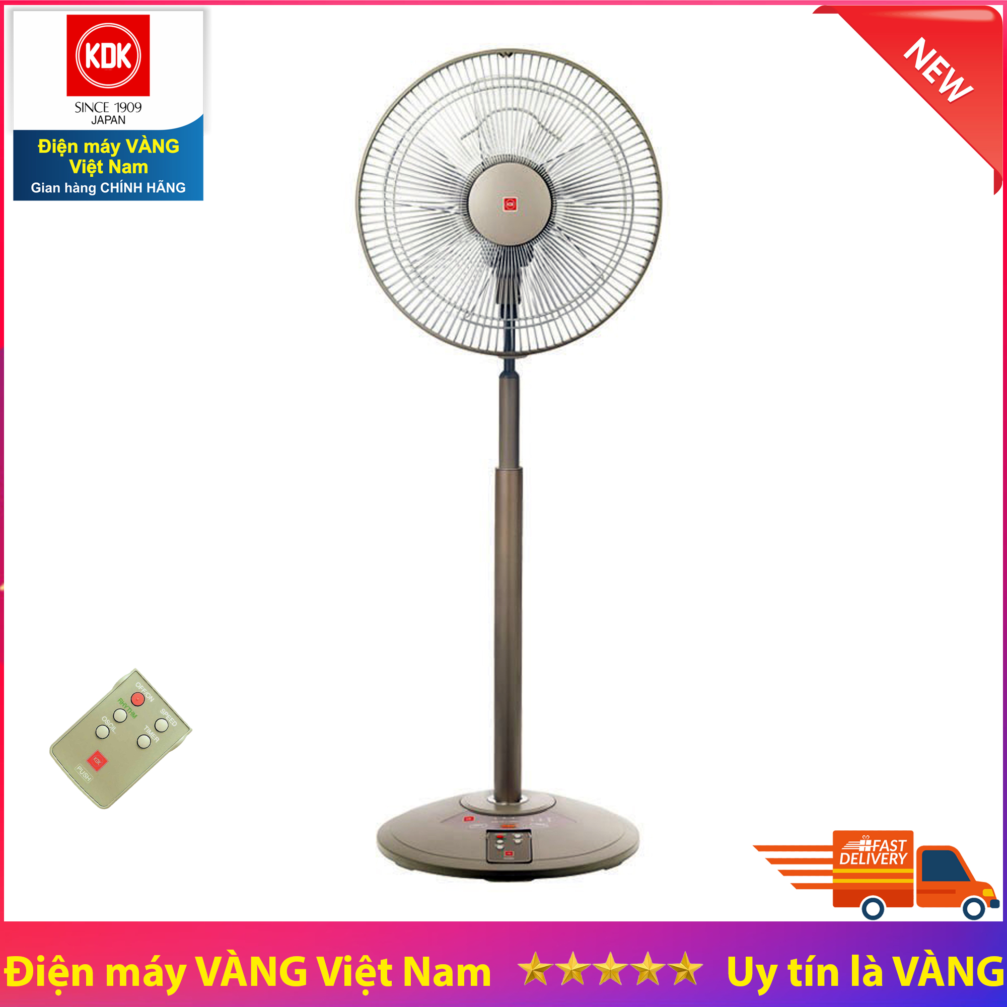 Quạt lửng có điều khiển KDK N30NH