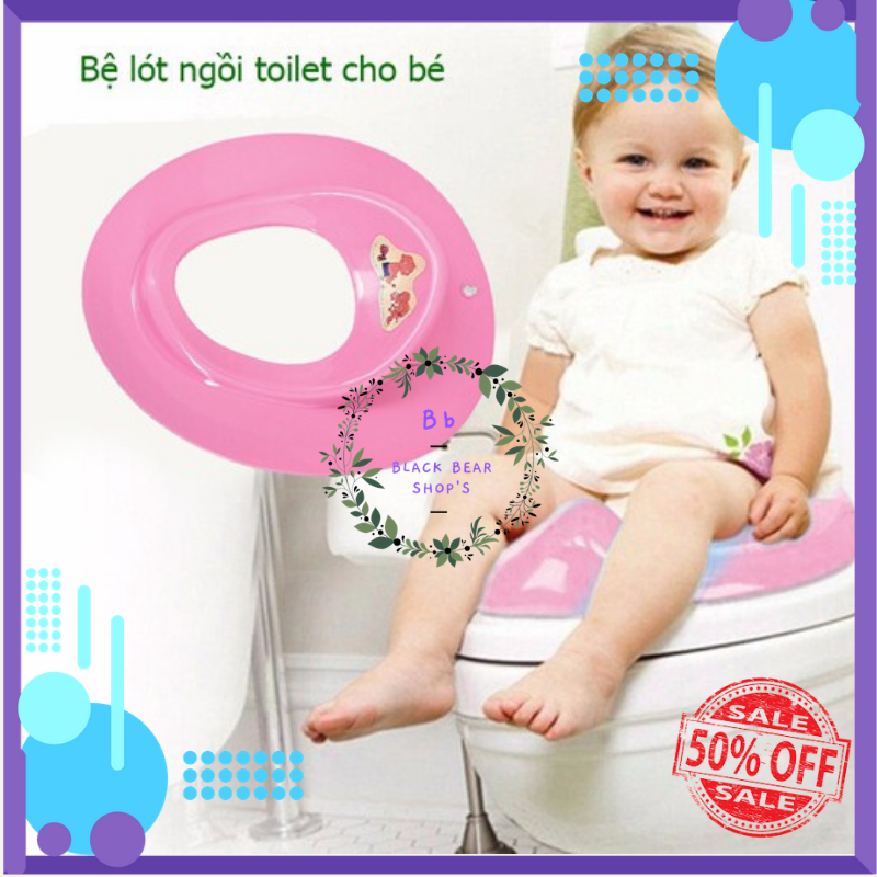 Miếng lót bồn cầu thu nhỏ cho bé tập đi vệ sinh - Kệ lót bồn cầu cho bé- Không thấm nước - Dễ dàng tháo lắp - An toàn, tiện lợi cho bé mỗi khi đi vệ sinh- Nắp thu nhỏ bồn cầu cho bé- Chống trượt hiệu quả- Bảo hành uy tín tại Black Bear Shop’s