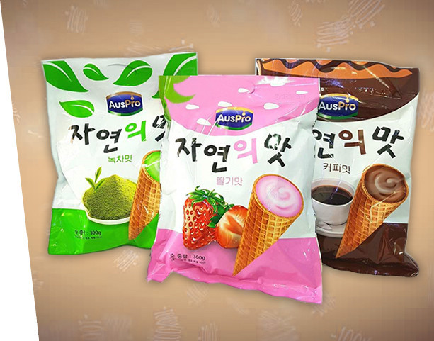 Bánh ốc quế vị trà xanh adorable