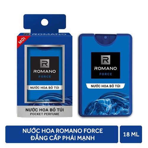 Nước hoa bỏ túi cho nam ROMANO - Hương thơm lịch lãm, quyến rũ - 18ml (250 lần xịt)