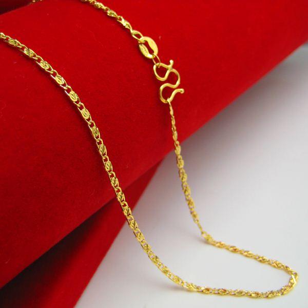 Dây Chuyền Nam dẹt-  Chất liệu Titan cao cấp nguyên chất, mạ vàng 24k có độ sáng bóng