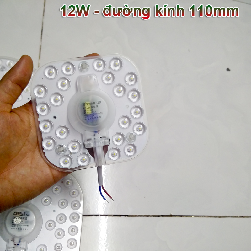 Đèn đĩa 12w24w36w LUOFAN Sáng trắng - Thay thế đèn compact, ốp tường trần nhà mọi vị trí