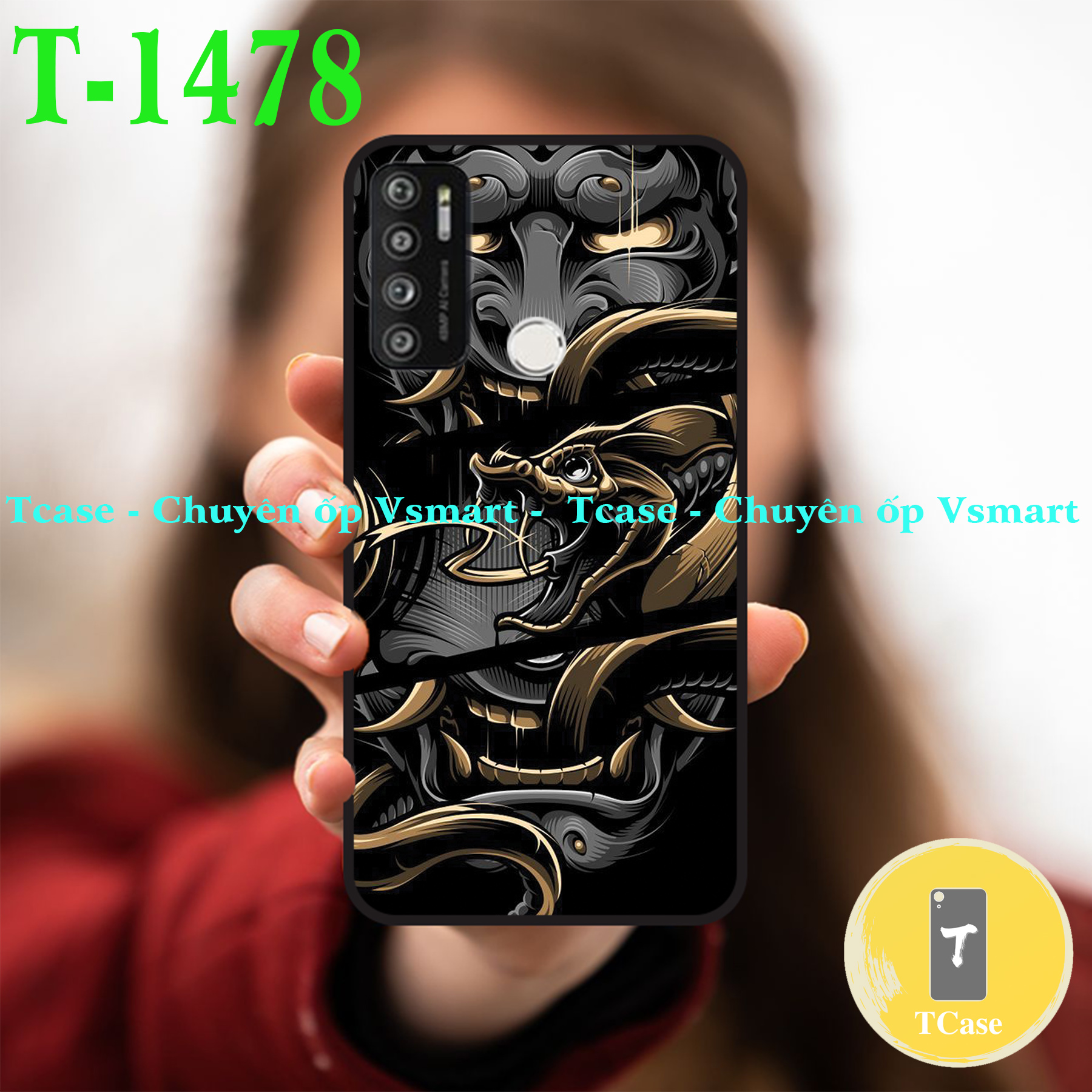 Ốp lưng vsmart live 4 - tpu dẻo đen in hình samurai x