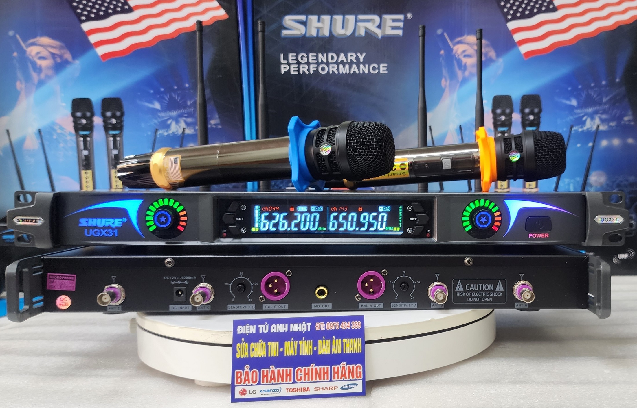 Bộ Micro không dây SHURE UGX-31 phiên bản 2023