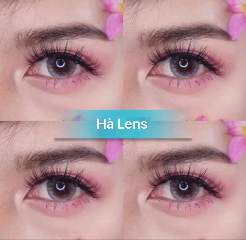 [HCM]Lens mắt - Kính áp tròng xám tây sử dụng 1 năm tặng kèm khây