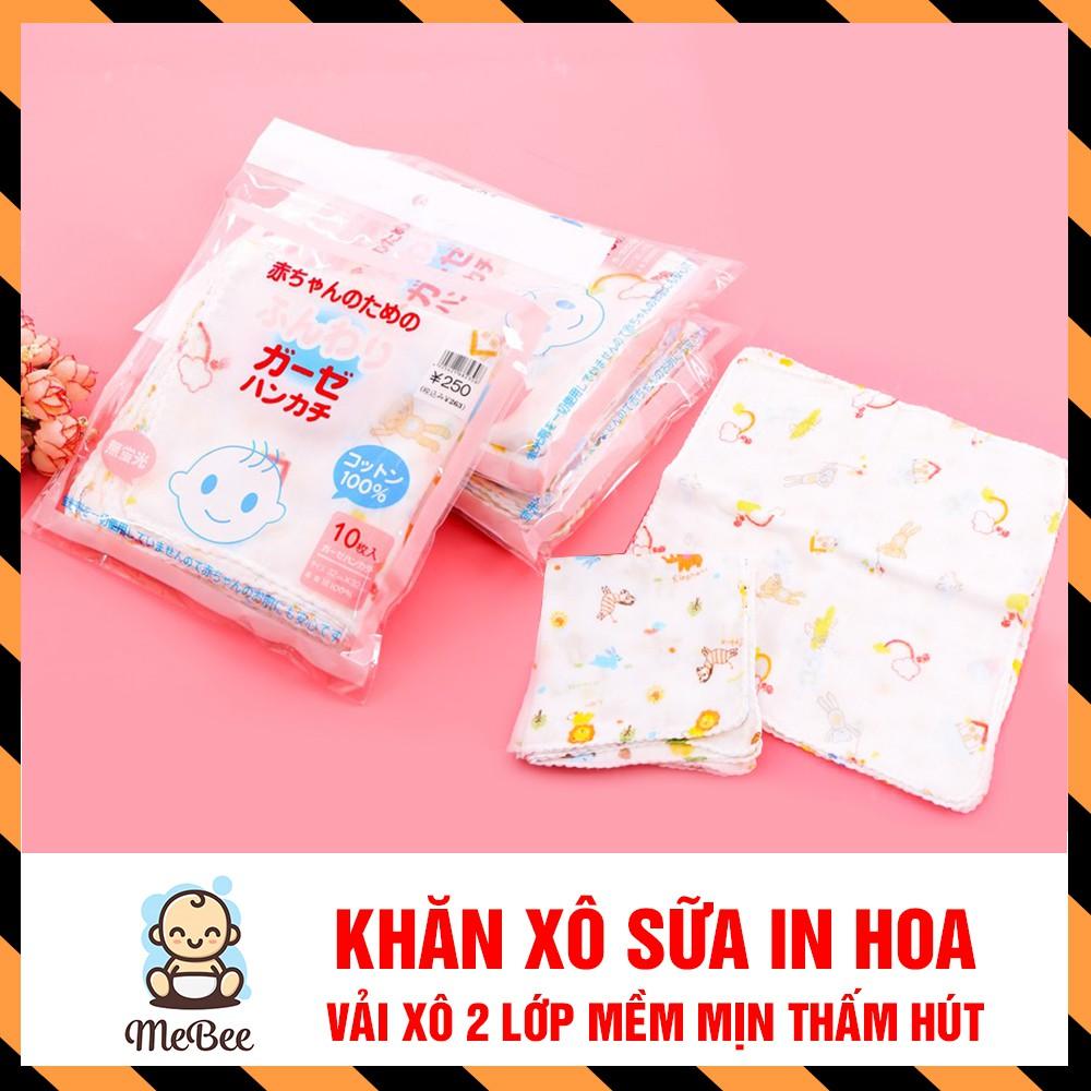 Set 2 gói khăn xô sữa hoa xuất nhật 2 lớp cho bé shopmebee