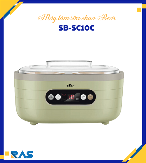 Máy làm sữa chua đa năng Bear SB-SC10C Dung tích 1.75 lít thiết kế sang trọng