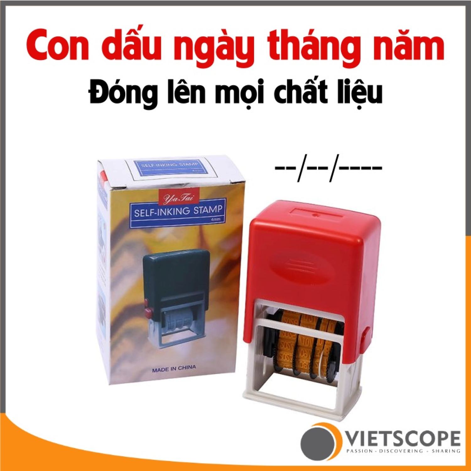 Con dấu ngày tháng năm đóng lên mọi chất liệu - dấu in date hạn sử dụng