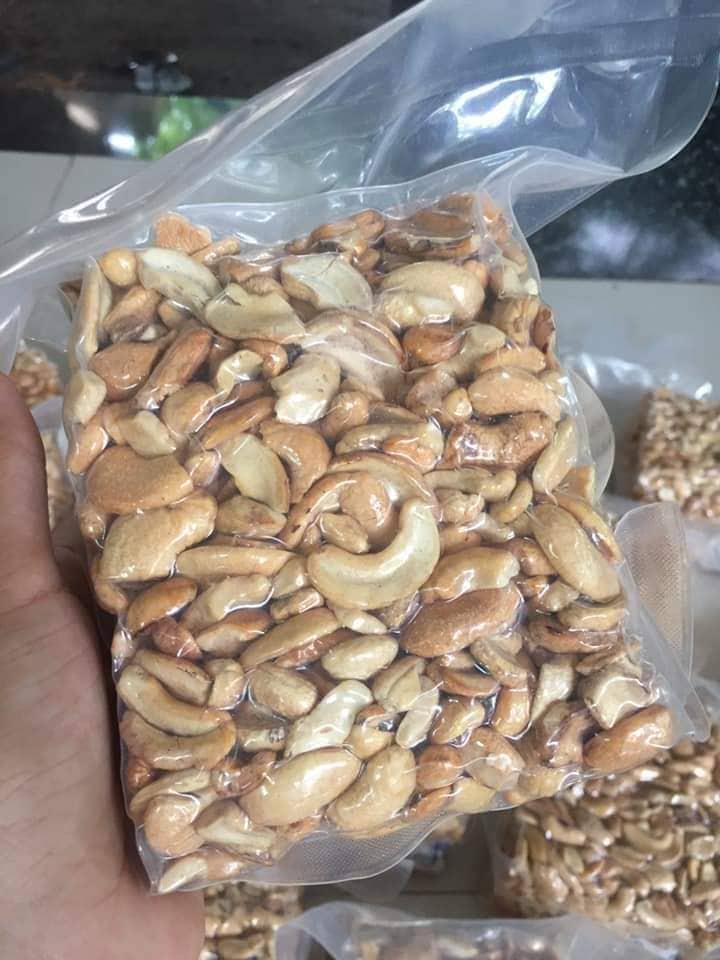 500G HẠT ĐIỀU RANG MUỐI 500G/GÓI (HẠT BỂ/VỠ) GIÁ HẠT DẺ (SẠCH VỎ LỤA) - GIÒN NGON