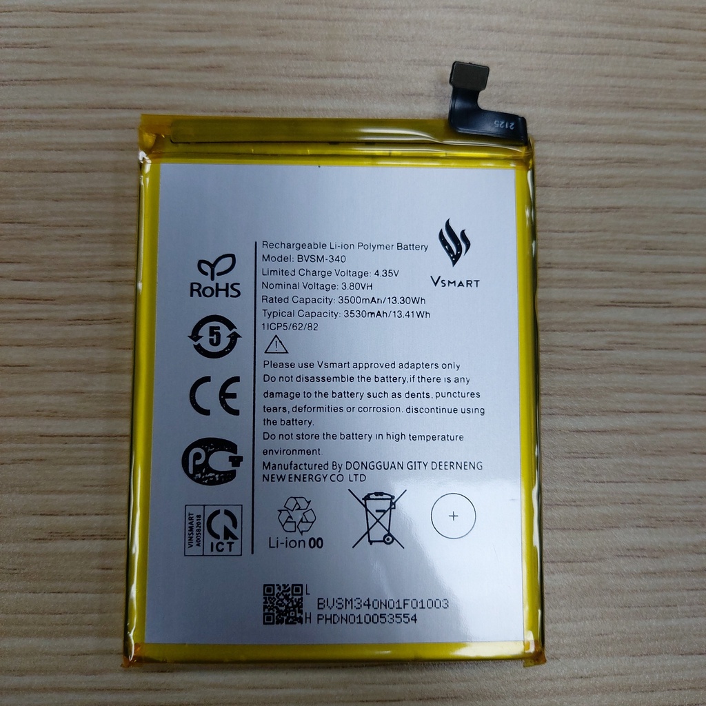 Pin điện thoại vsmart star 4 / bvsm 340