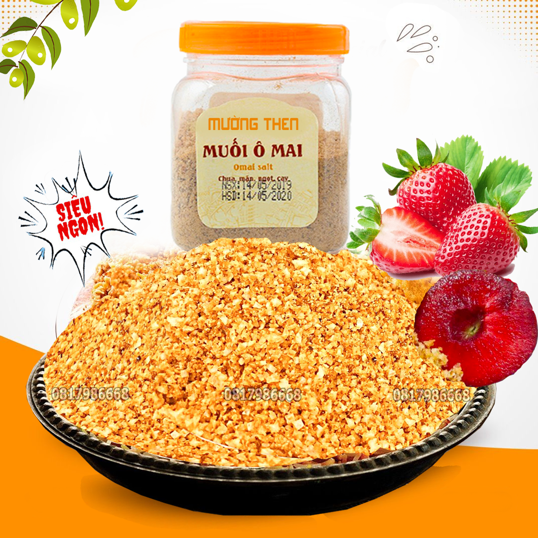 Muối Ô Mai Xí Muội Chuẩn Vị Phố Cổ Chấm Các Loại Quả Siêu Ngon, gia vị muối súp chấm đồ ăn, hoa quả siêu ngon