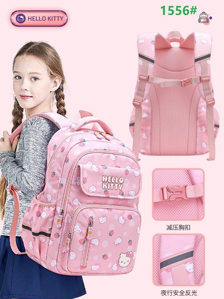 Balo học sinh Hello Kitty tiêu học dành cho bé giá cực đáng yêu, balo mitas 1556# và 1552#