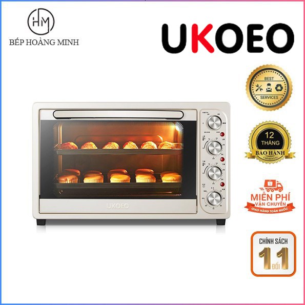 Lò nướng đối lưu - nướng bánh - nướng thực phẩm Ukoeo 76l bảo hành 12 tháng tại nhà toàn quốc