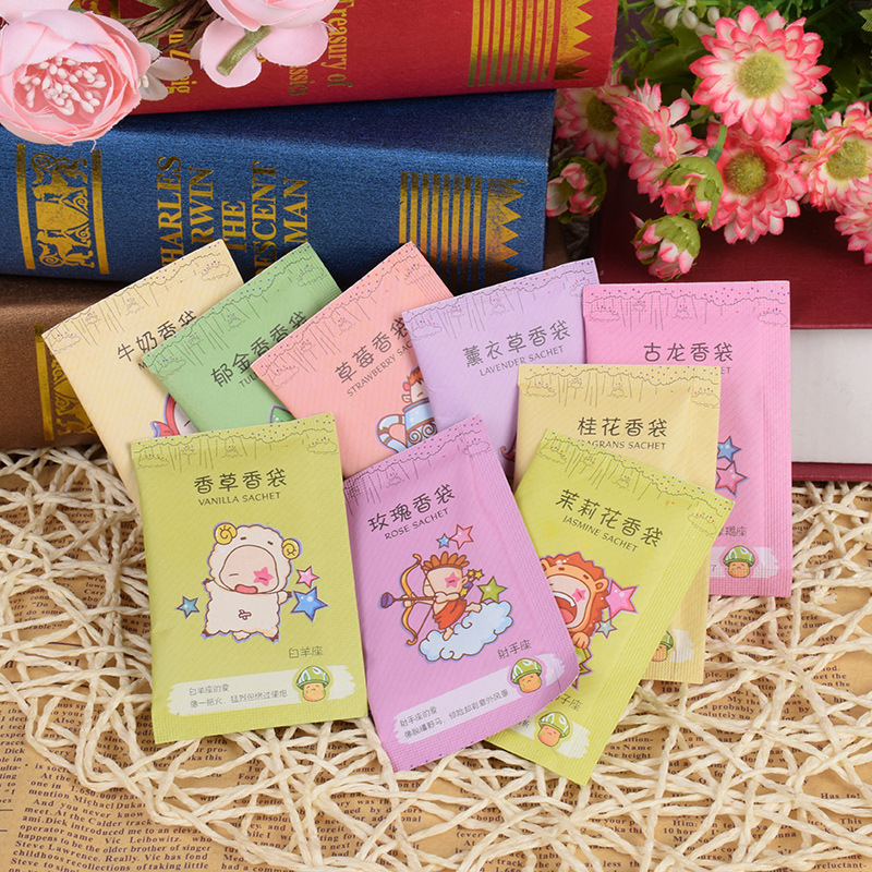 Combo 5 túi thơm mini để tủ quần áo 12 cung hoàng đạo