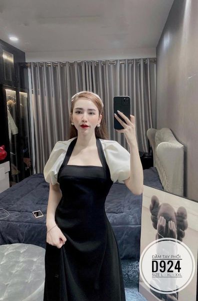 Bigsize Đầm tay phối D924
