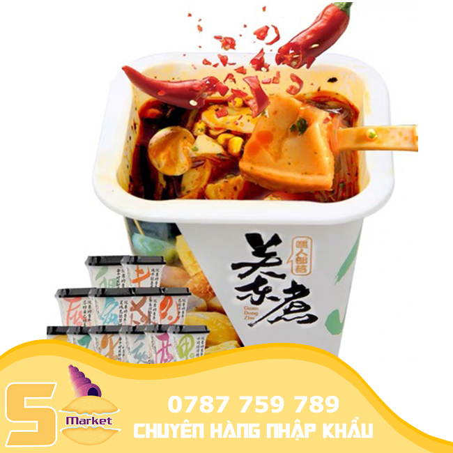 【01 Ly x 125gr 】Lẩu Cốc Viên Nhiều Topping HongKong siêu ngon cay nhẹ. - Lẩu tự sôi ( Date : 12 tháng ) [ HƯƠNG VỊ LẨU HONGKONG ]【Sò Market】